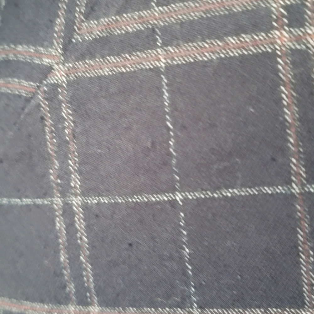 Plaid Navy Pencil Skirt - Picture 3 of 4